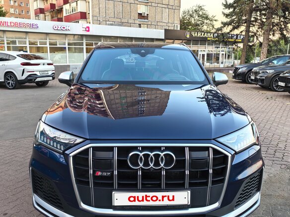 2020 Audi SQ7 I (4M) Рестайлинг, синий - вид 6