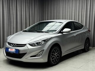2014 Hyundai Elantra V (MD) Рестайлинг, серебристый, 1149000 рублей, вид 3