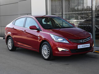 2016 Hyundai Solaris I Рестайлинг, красный, 998000 рублей, вид 3