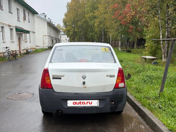 2007 Renault Logan I, белый, 180000 рублей - вид 3