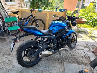 2013 Triumph Street Triple, синий, 540000 рублей, вид 2