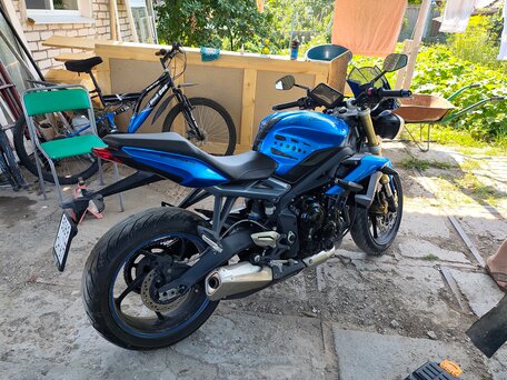 2013 Triumph Street Triple, синий, 540000 рублей, вид 2