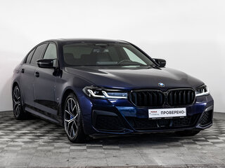 2021 BMW 5 серии 530i xDrive VII (G30/G31/G38) Рестайлинг, синий, 3749000 рублей, вид 4