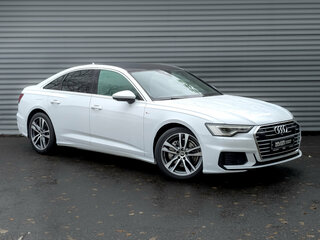 2021 Audi A6 45 TFSI V (C8), белый, 4150000 рублей, вид 3