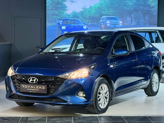 2021 Hyundai Solaris II Рестайлинг, синий, 1807000 рублей, вид 1