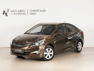 2015 Hyundai Solaris I Рестайлинг, коричневый, 1045000 рублей, вид 1