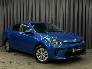 2017 Kia Rio IV, синий, 1279777 рублей, вид 4