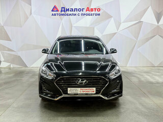 2019 Hyundai Sonata VII (LF) Рестайлинг, чёрный, 1670000 рублей, вид 2