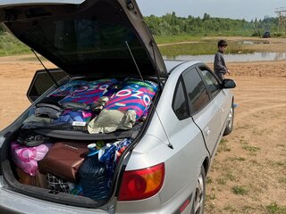 2001 Hyundai Elantra III (XD), серебристый, 190000 рублей, вид 4