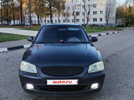 2008 Hyundai Accent ТагАЗ II, чёрный, 280000 рублей, вид 1