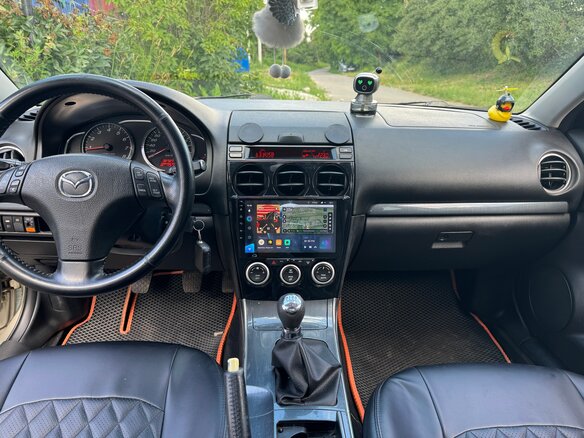 2007 Mazda 6 I (GG) Рестайлинг, золотистый, 800000 рублей - вид 4