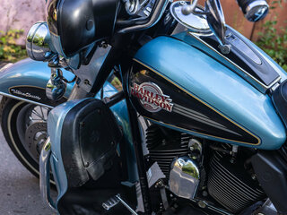 2007 Harley-Davidson Electra Glide, голубой, 750000 рублей, вид 5
