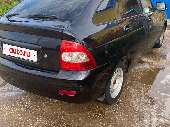 2011 Lada (ВАЗ) Priora I, чёрный - вид 2