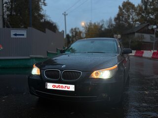 2008 BMW 5 серии 520i V (E60/E61) Рестайлинг, чёрный, 900000 рублей, вид 1
