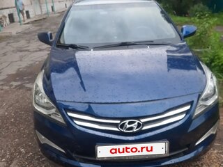 2014 Hyundai Solaris I Рестайлинг, синий, 800000 рублей, вид 3
