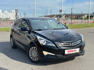 2016 Hyundai Solaris I Рестайлинг, чёрный, 1050000 рублей, вид 2