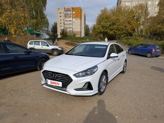 2018 Hyundai Sonata VII (LF) Рестайлинг, белый, 1990000 рублей, вид 1