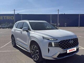 2020 Hyundai Santa Fe IV Рестайлинг, белый, 3550000 рублей, вид 3