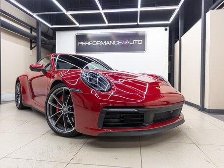2022 Porsche 911 Carrera 4S VIII (992), красный, 13200000 рублей, вид 3
