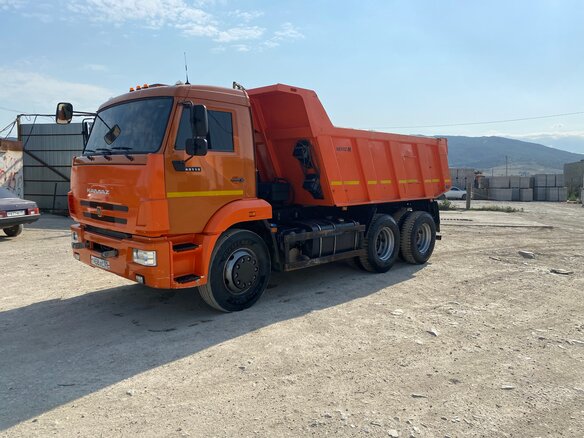 2022 КамАЗ 65115, оранжевый - вид 1