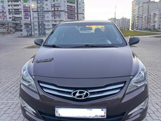 2015 Hyundai Solaris I Рестайлинг, коричневый, 1250000 рублей, вид 1