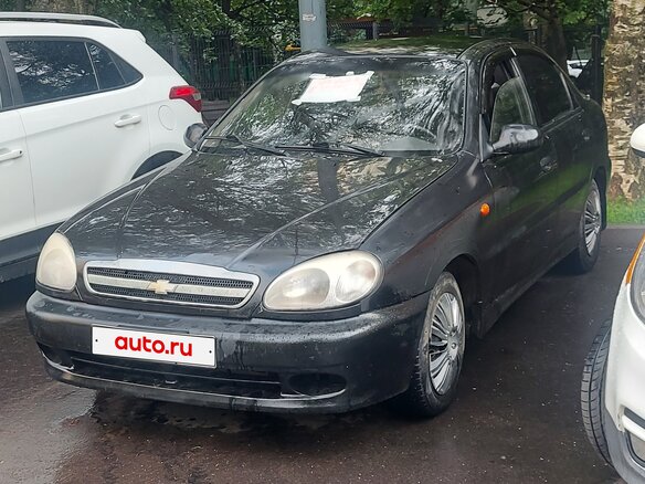 2008 Chevrolet Lanos I, чёрный, 140000 рублей