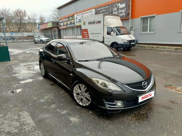 2008 Mazda 6 II (GH), чёрный, 640000 рублей - вид 2