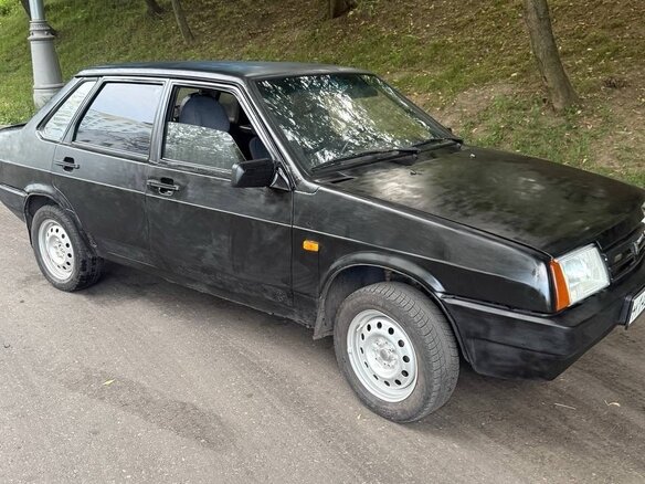 1997 Lada (ВАЗ) 21099, чёрный - вид 4