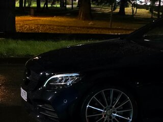 2019 Mercedes-Benz C-Класс 200 IV (W205) Рестайлинг, синий, 3900000 рублей, вид 4