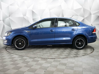 2018 Volkswagen Polo V Рестайлинг, синий, 1321000 рублей, вид 2