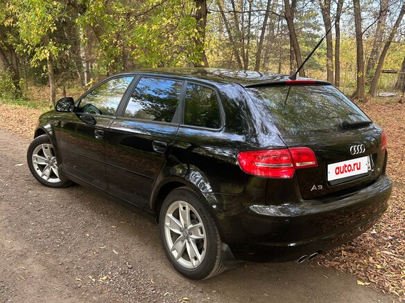2009 Audi A3 II (8P) Рестайлинг 2, чёрный - вид 4