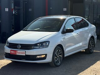 2018 Volkswagen Polo V Рестайлинг, белый, 999000 рублей, вид 4
