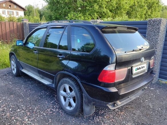 2003 BMW X5 3.0i I (E53) Рестайлинг, чёрный, 610000 рублей - вид 1