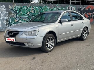 2009 Hyundai Sonata V (NF) Рестайлинг, серебристый, 535000 рублей, вид 1