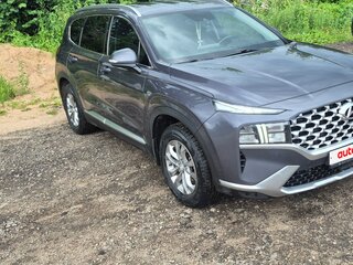 2021 Hyundai Santa Fe IV Рестайлинг, синий, 3000000 рублей, вид 4