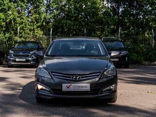 2016 Hyundai Solaris I Рестайлинг, серый, 919000 рублей, вид 3