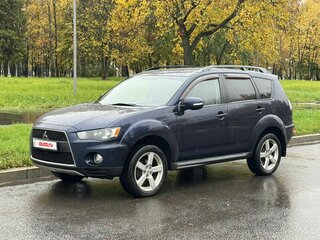2012 Mitsubishi Outlander II Рестайлинг, синий, 1130000 рублей, вид 2