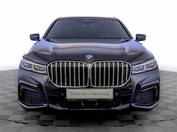 2021 BMW 7 серии Long 750Li xDrive VI (G11/G12) Рестайлинг, синий, 6750000 рублей - вид 2
