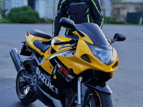2002 Suzuki GSX-R 600, жёлтый, 530000 рублей, вид 2