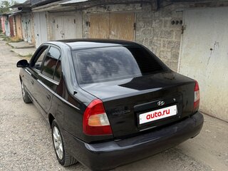 2008 Hyundai Accent III, чёрный, 360000 рублей, вид 3