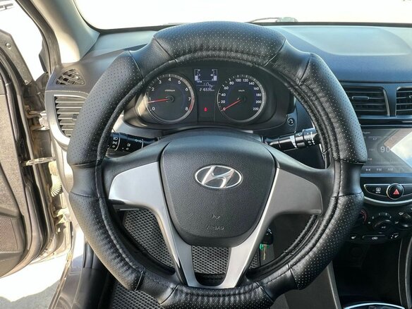 2014 Hyundai Solaris I Рестайлинг, серый, 579660 рублей - вид 13