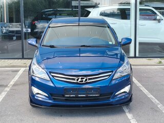 2016 Hyundai Solaris I Рестайлинг, синий, 1125000 рублей, вид 2