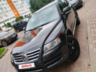 2005 Volkswagen Touareg I, чёрный, 720000 рублей, вид 1