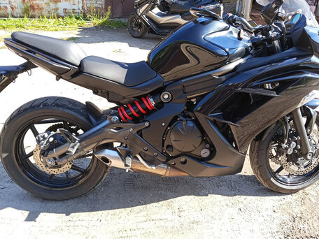 2012 Kawasaki ER-6F (Ninja 650R), чёрный, 510000 рублей, вид 1
