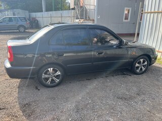 2007 Hyundai Accent ТагАЗ II, чёрный, 310000 рублей, вид 3