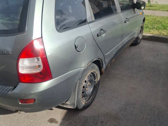 2008 Lada (ВАЗ) Kalina I, серый, 160000 рублей - вид 1