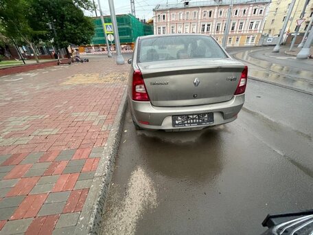 2012 Renault Logan I Рестайлинг, бежевый, 220000 рублей, вид 5