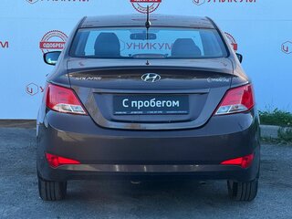 2016 Hyundai Solaris I Рестайлинг, коричневый, 949000 рублей, вид 4