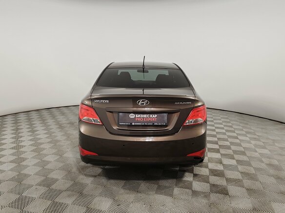2014 Hyundai Solaris I Рестайлинг, коричневый, 849000 рублей - вид 5