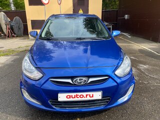 2012 Hyundai Solaris I, синий, 570000 рублей, вид 1